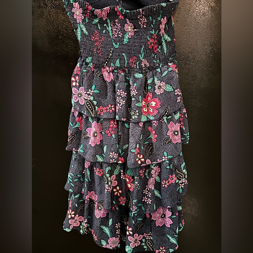 Navy blue floral American Eagle dress Medium